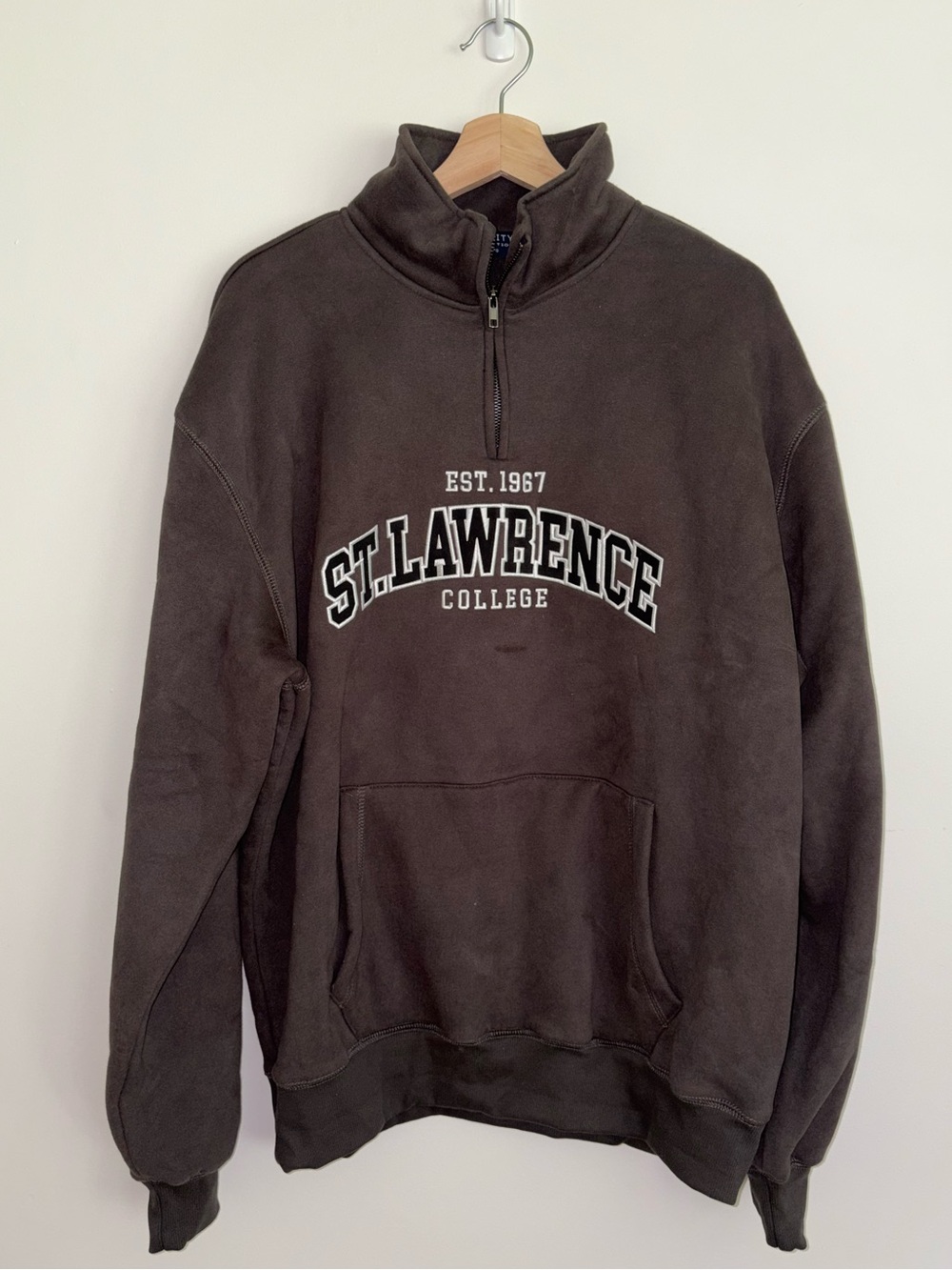 NWT St Lawrence College Grey 1/4 Zip